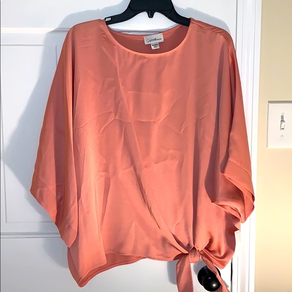 Jaclyn Smith Tops - Silky Pink Rose Colored Blouse